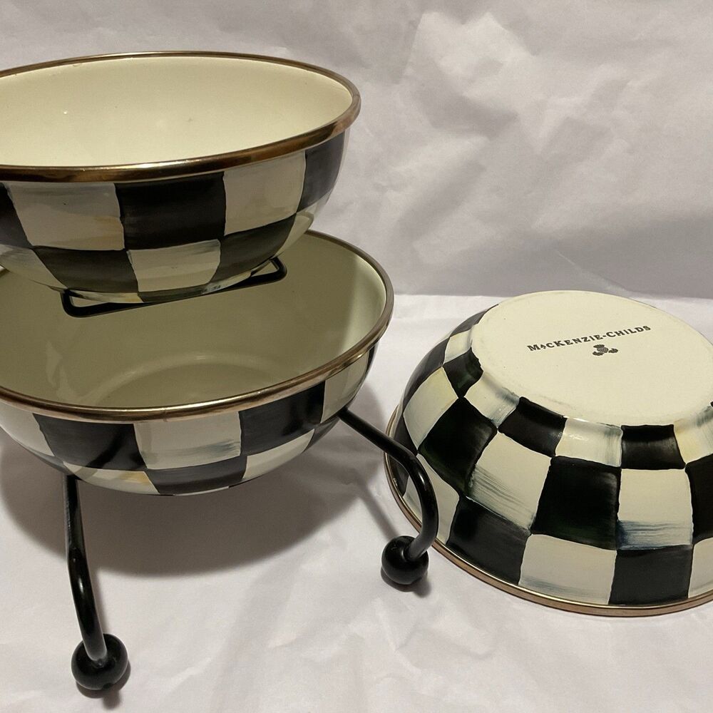 Mackenzie Childs Cereal Bowls Set Of Three